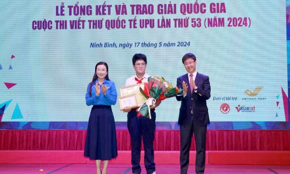 Trao giải quốc gia Cuộc thi Viết thư quốc tế UPU lần thứ 53